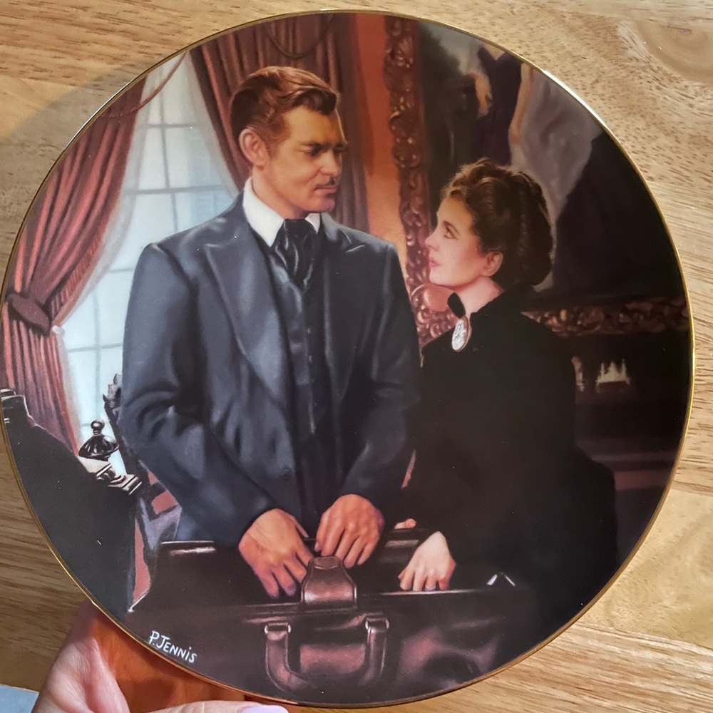 Vintage Gone with the Wind Critic’s Choice plate At Cross Purposes